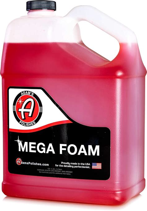 Adam's car wash shampoo is guaranteed to impress Our Adam's Car Wash Shampoo is very concentrated meaning it creates tons of suds Plus it's ph neutral which makes it the best car washing. . Adams mega foam